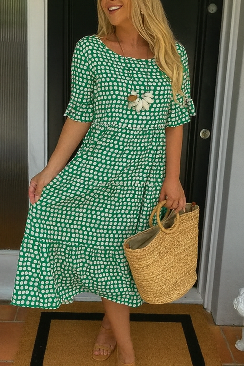 Blythea – Relaxed Tiered Midi Dress