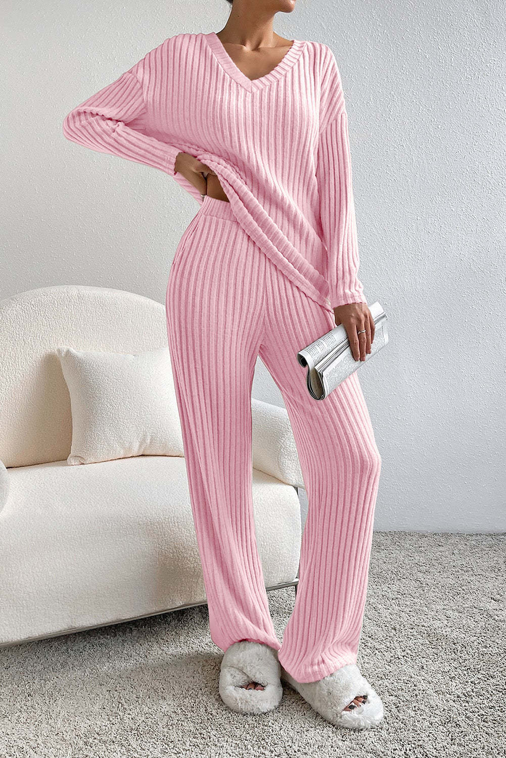 Evelise | Ribbed Two-Piece Set