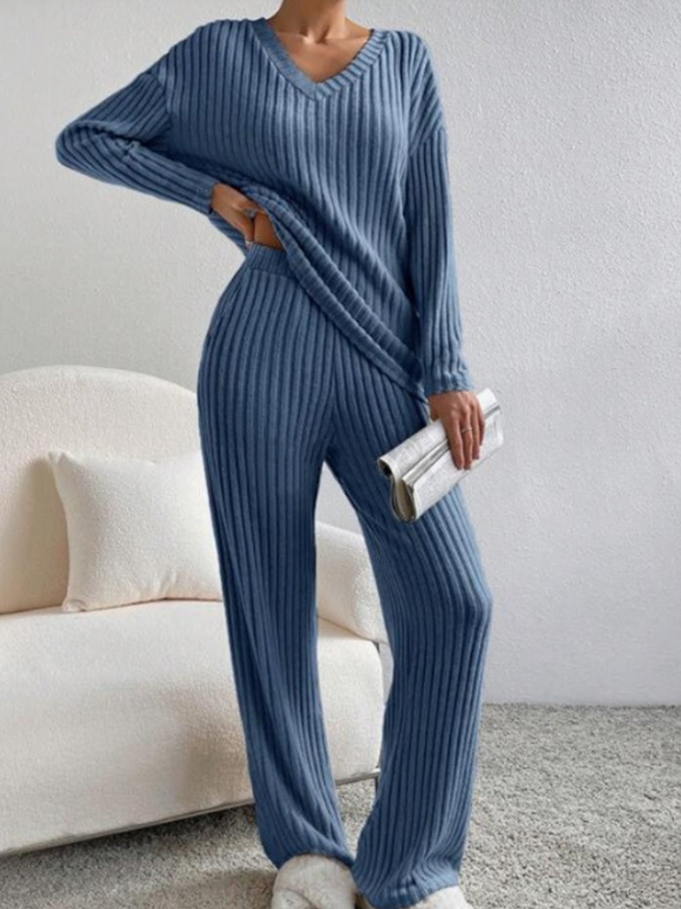Evelise | Ribbed Two-Piece Set