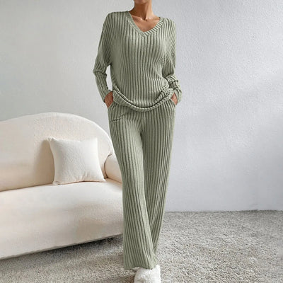 Evelise | Ribbed Two-Piece Set