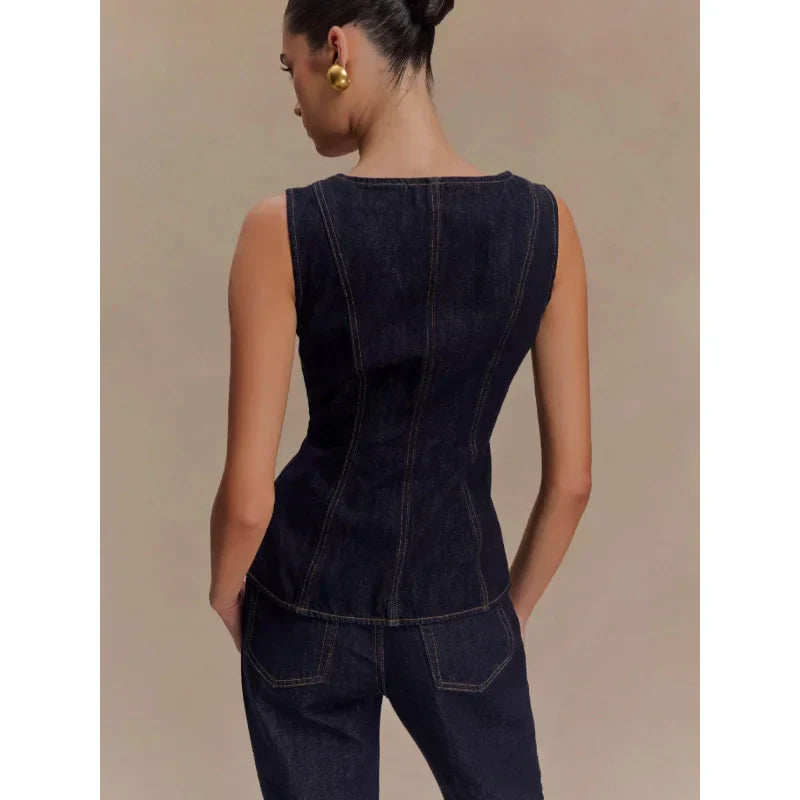 Romy | Structured Set & Denim Appeal