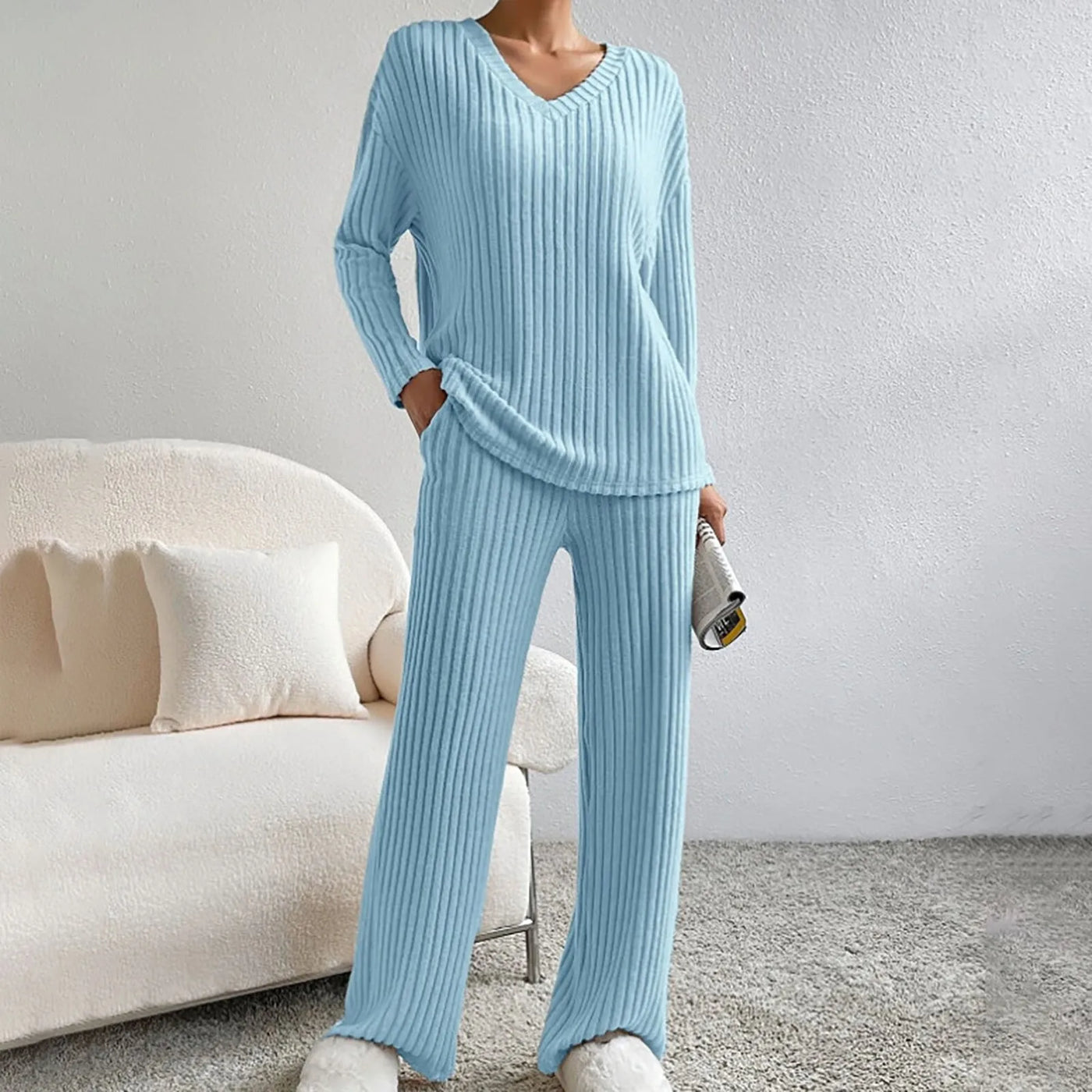 Evelise | Ribbed Two-Piece Set