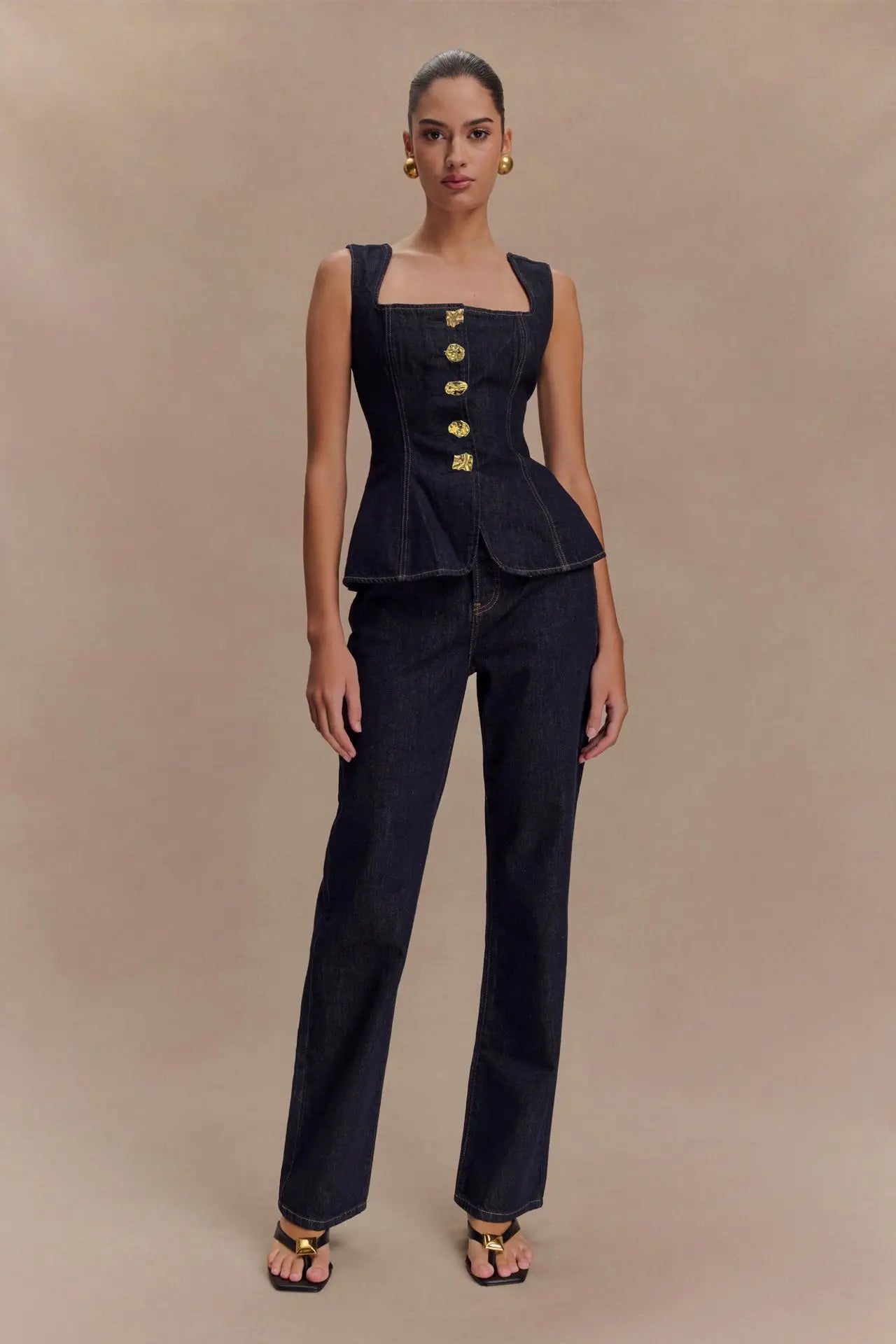 Romy | Structured Set & Denim Appeal