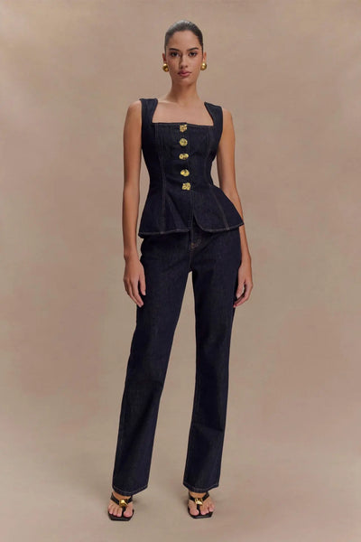 Romy | Structured Set & Denim Appeal