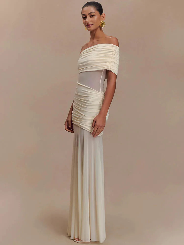 Soraya | Draped Dress & Pure Elegance