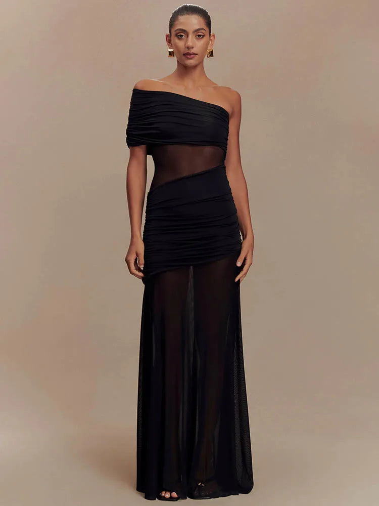 Soraya | Draped Dress & Pure Elegance