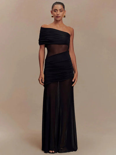 Soraya | Draped Dress & Pure Elegance