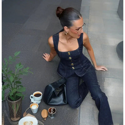 Romy | Structured Set & Denim Appeal