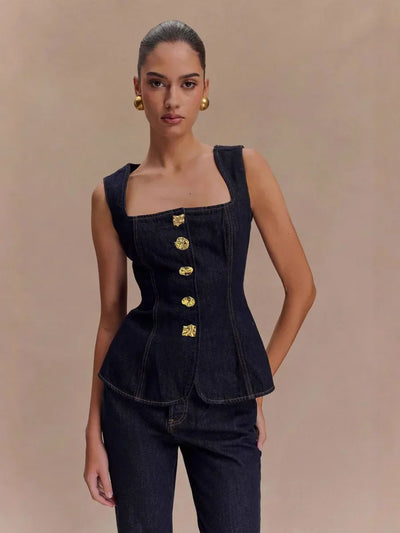 Romy | Structured Set & Denim Appeal